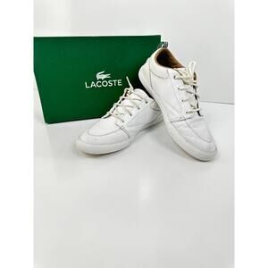 Lacoste Men's Bayliss Sneaker, White, Size 10.5
